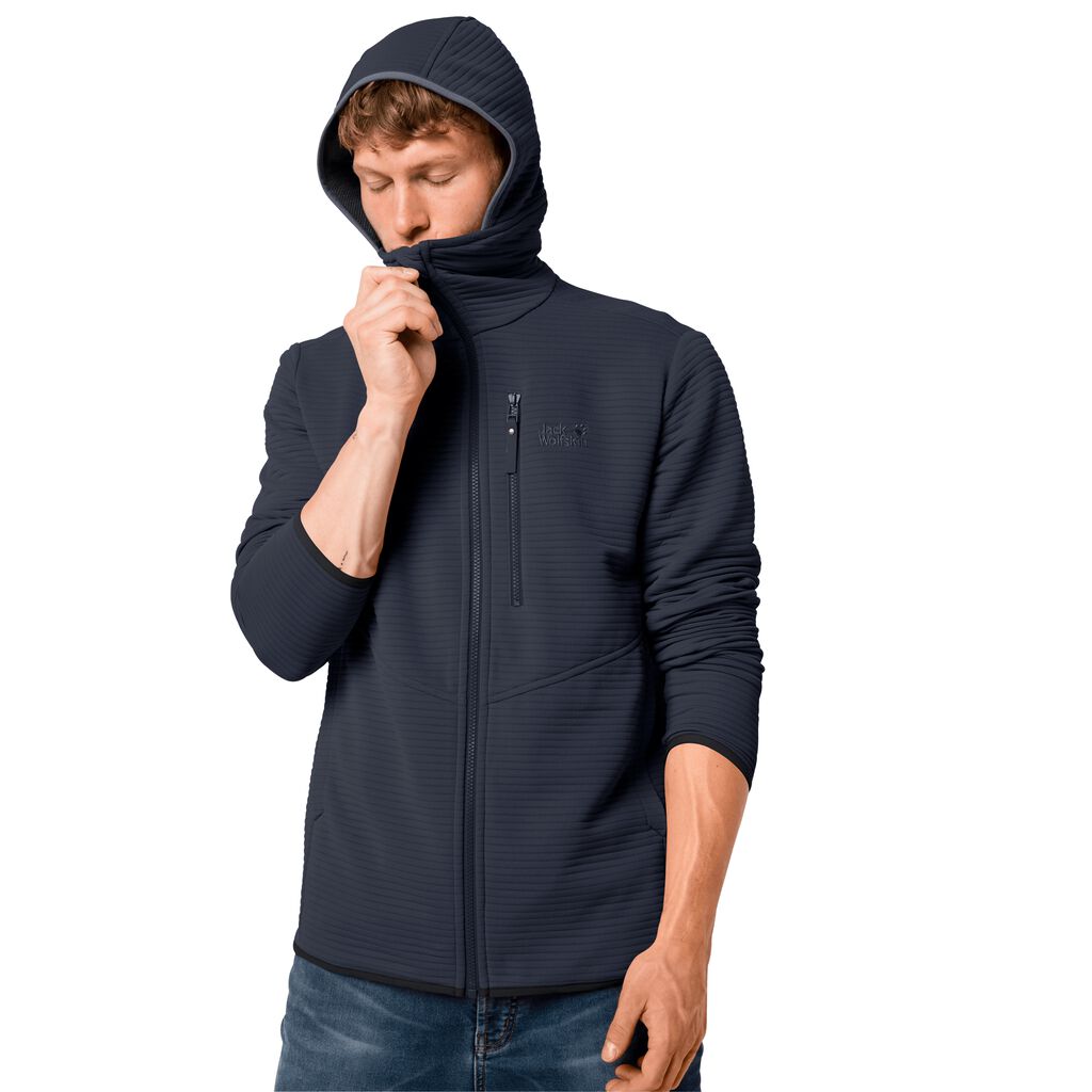 Jack Wolfskin MODESTO HOODED Vestes Homme Bleu - KXEBFNO-34